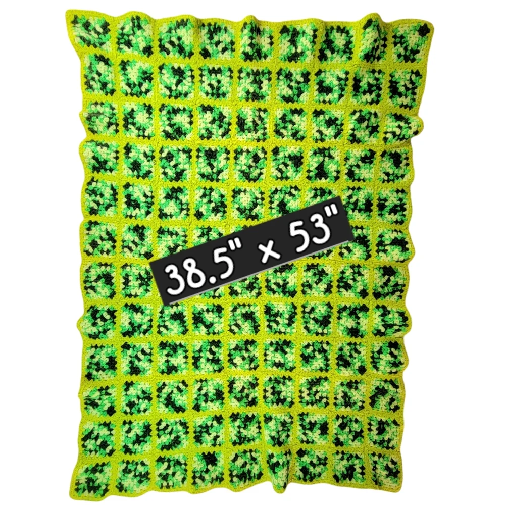Handmade green yellow